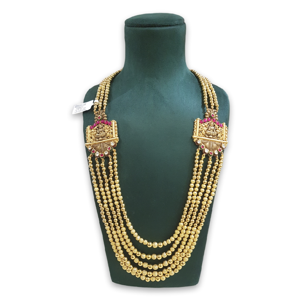 Gold Antique Lakshmi Necklace