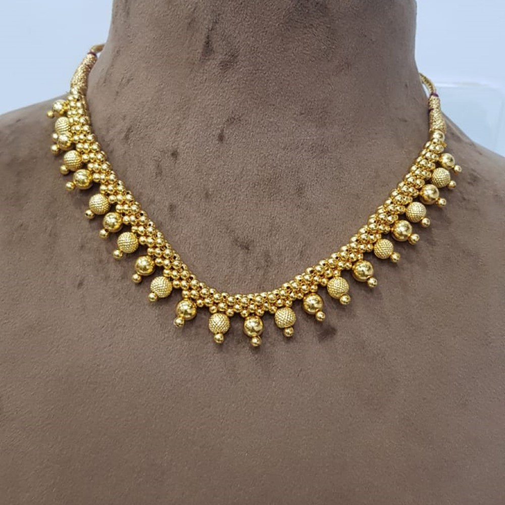 22k Gold Modern Necklace SJJGN36