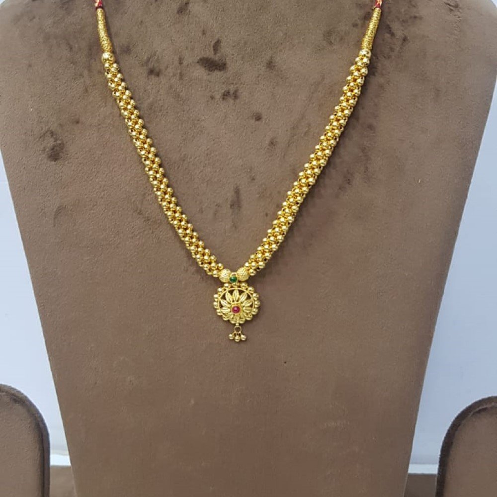916 Gold Plain Fine Handmade Necklace SJJGN15